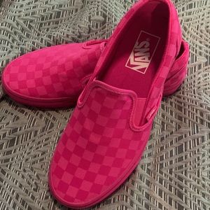 Brand new hot pink Vans!! Never worn!! Sz 8